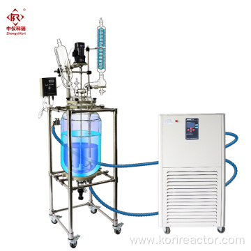 Lab jacketed glass reactor